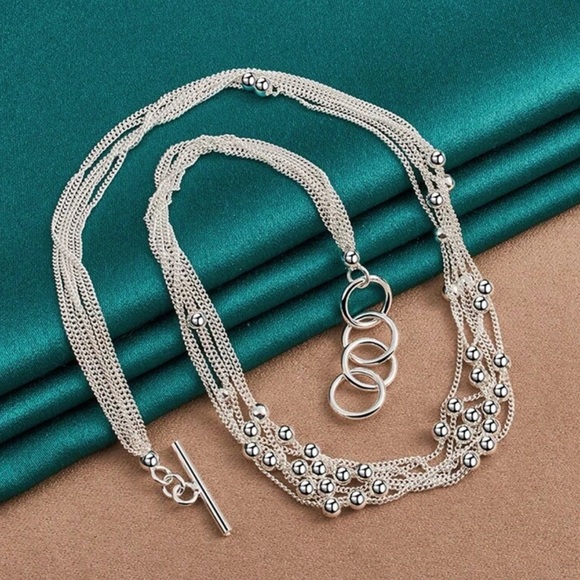 Jewelry - Silver Plated Multi-Strand Necklace